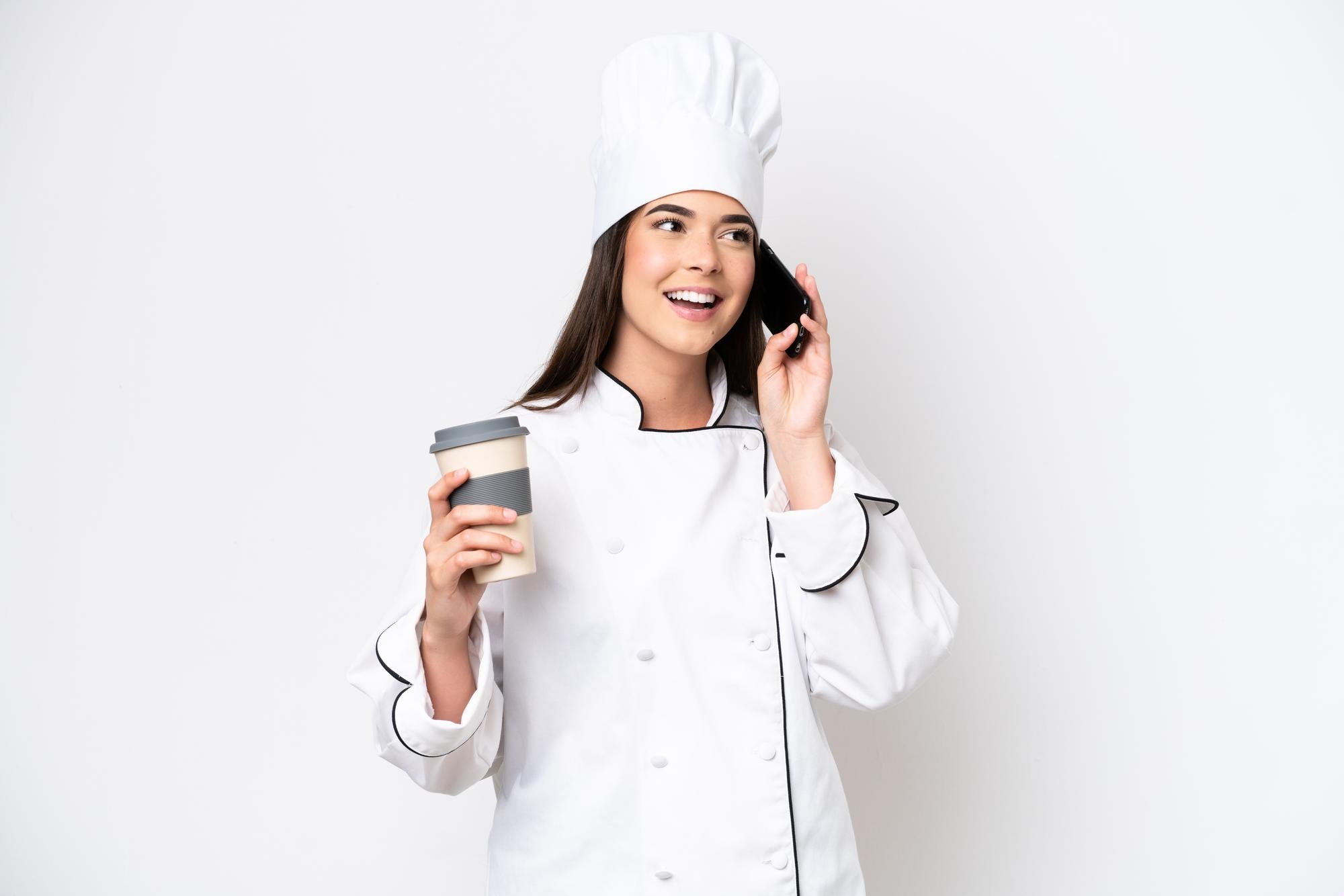 contact chef in kitchen